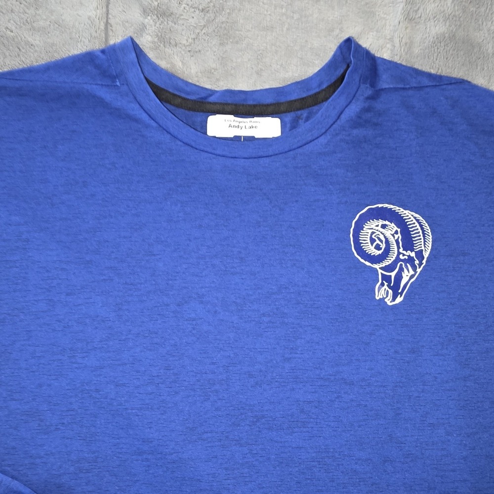 Los Angeles LA Rams Nike NFL On-Field Dri-Fit Shirt Size 4XLT Team Issued Blue